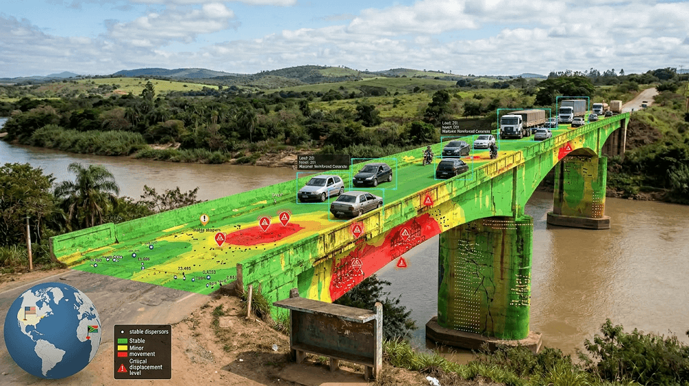 Tragédia anunciada? Satélites expõem estruturas de pontes à beira do colapso monitoramento estrutura de pontes com satélites