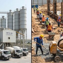 analise produção de concreto usinado na construção civil