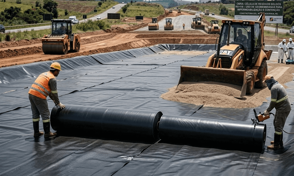 Entenda como geossintéticos na drenagem transformam o controle de água em obras de engenharia geossintéticos na engenharia