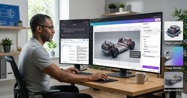 criação de carrosséis - Canva e ChatGPT