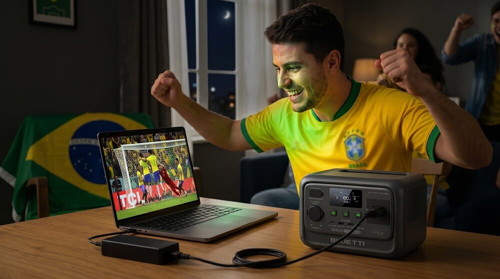 Apagão na Copa do Mundo? O truque de engenharia para não ficar sem TV ou smartphone no momento dos jogos estação de energia portátil