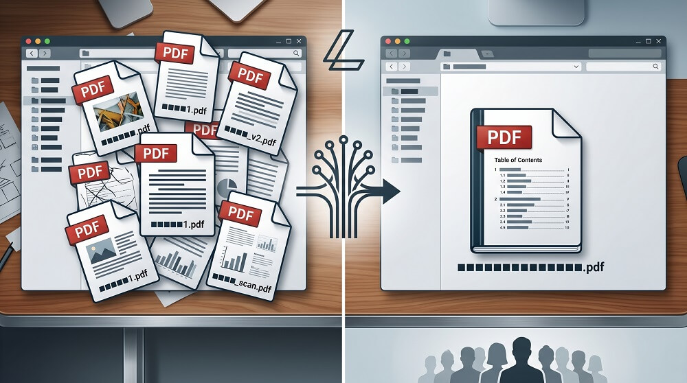 Como juntar PDF e organizar seus documentos de engenharia de forma eficiente Lumin PDF - Ferramenta para Juntar PDFs