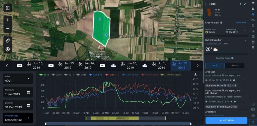 Usando dados de um catálogo de imagens de satélite para a análise agrícola Usando dados de um catálogo de imagens de satélite para a análise agrícola