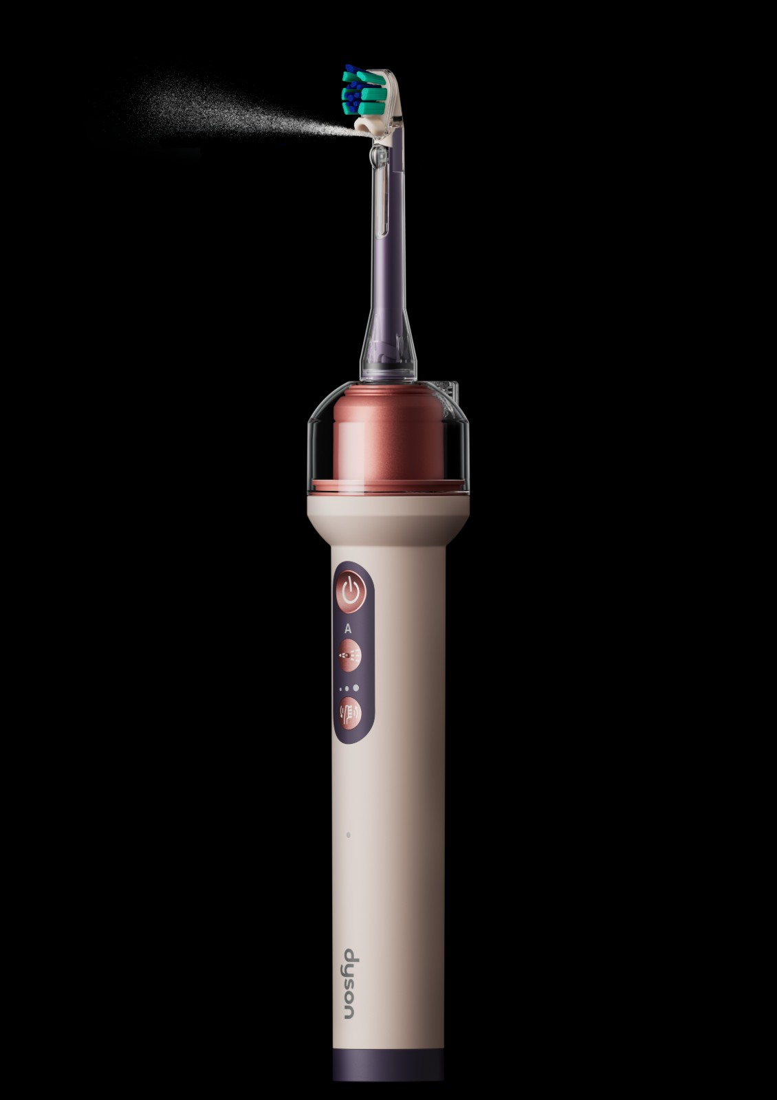 661 engenheiros para reinventar a escova de dentes: por dentro da nova aposta da Dyson Dyson CameraJet com jato de precisão em funcionamento