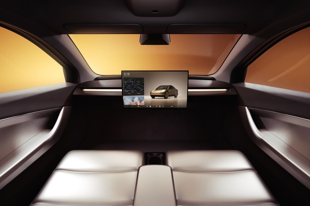 Tesla lança Cybercab em Austin e acelera disputa pelo transporte autônomo Tesla Cybercab com as portas abertas