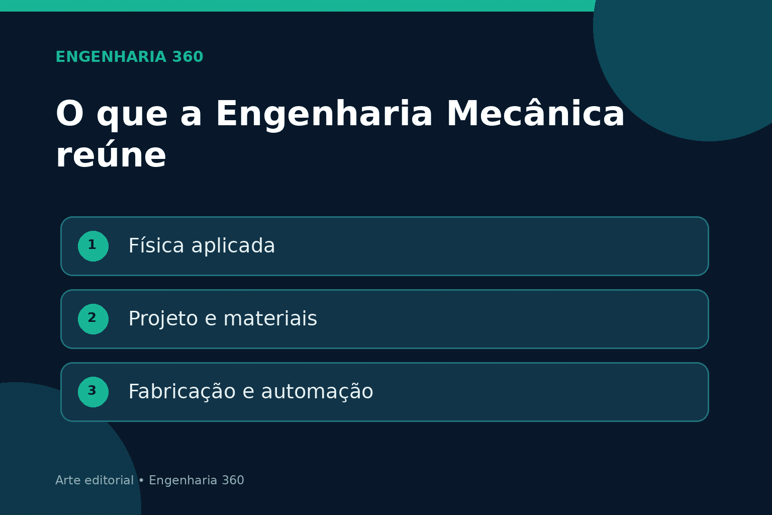 Menino de 10 anos conquista 3º lugar em vestibular de Engenharia Mecânica A Engenharia Mecânica reúne física aplicada, projeto, materiais e automação